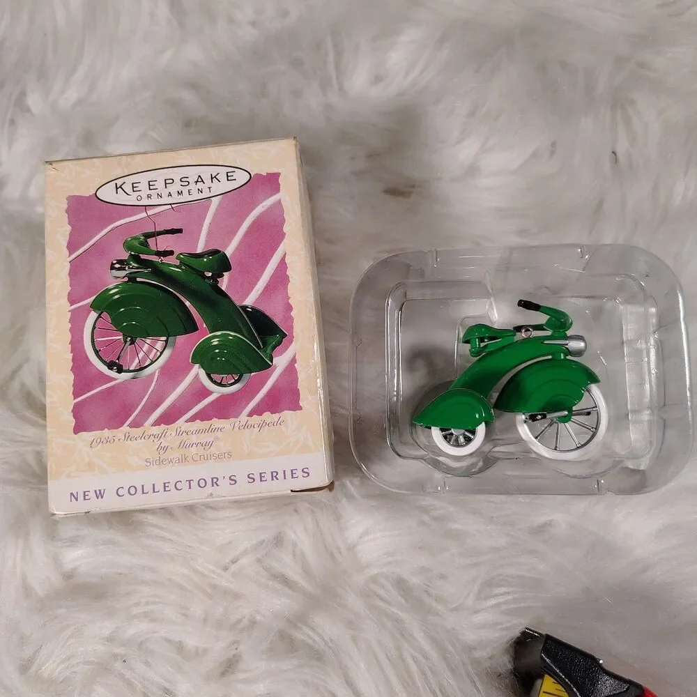 VTG 1997 Hallmark 1935 Steelcraft Velocipede Sidewalk Cruisers Ornament